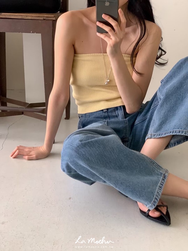 平口彈性小背心